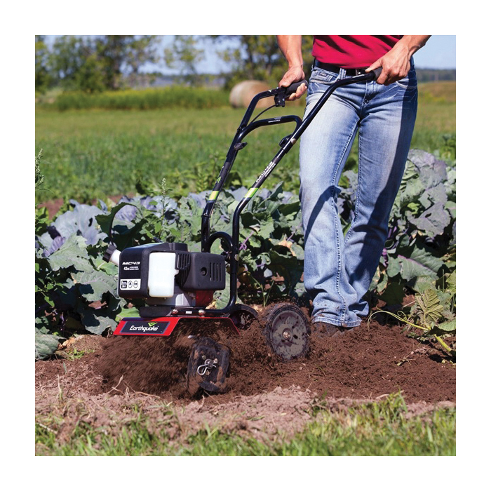 Gas Cultivator, Earthquake, 87+ Octane Unleaded Gasoline, 43 cc, 2-Cycle Engine, Recoil Start - 2