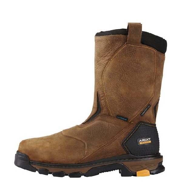 Ariat 10020081 10D Work Boots, Intrepid, D W, 10, Rye Brown, Leather