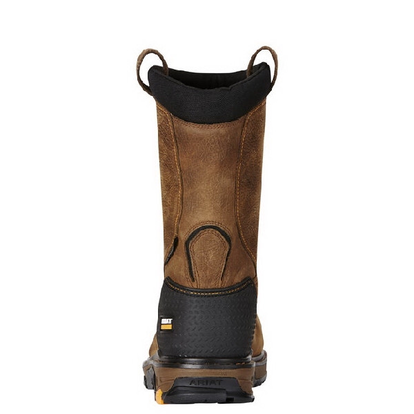 Ariat 10020081 10D Work Boots, Intrepid, D W, 10, Rye Brown, Leather