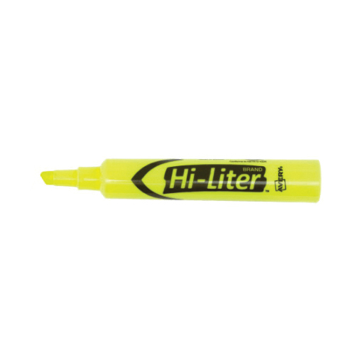Avery Hi-Liter Smear Safe Series 24001 Desk Style Highlighter, Fluorescent Yellow