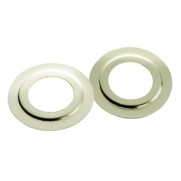 1165 Bore Adapter Plate, Steel, Polished Brass, 2-3/4 in H, 2-1/4 in W