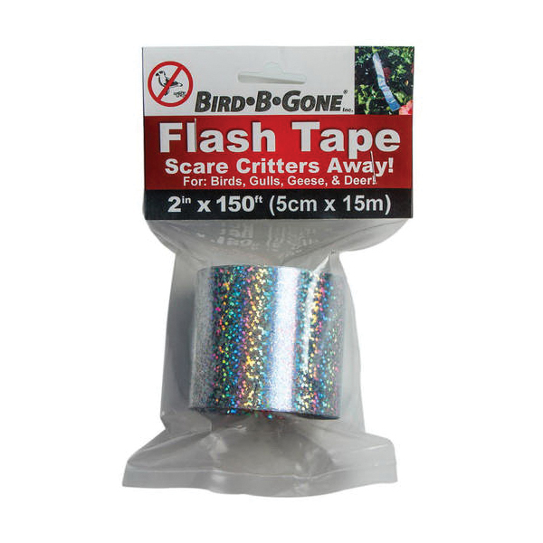 Bird-B-Gone MMAFT-SIL Flash Tape, 150 ft L, 2 in W