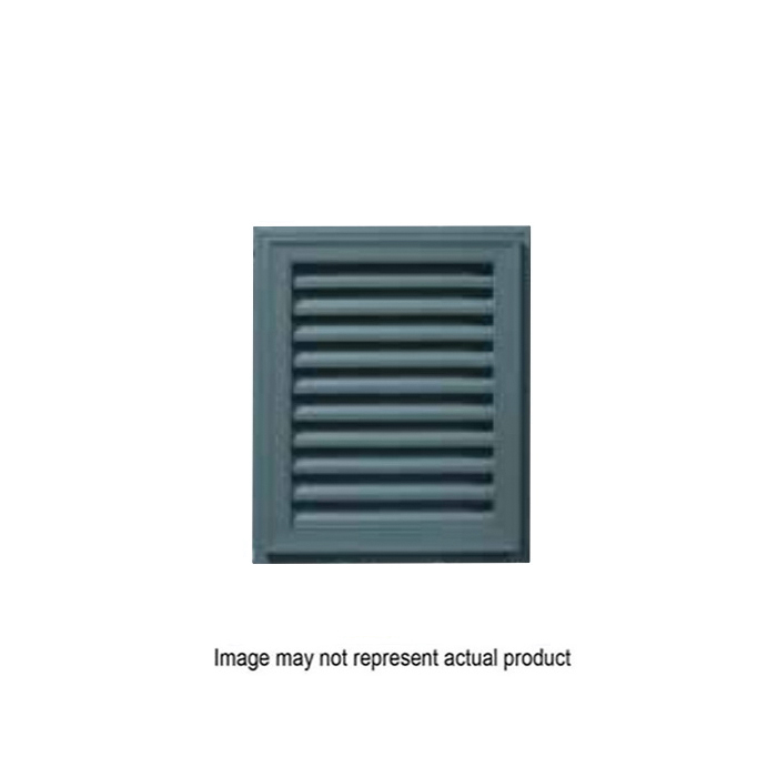 Builders Edge 120051212123 Standard Gable Vent, 14-1/4 in L, 14-1/4 in W, Square, Vinyl, White