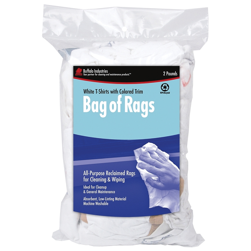 10267 Tee Shirt Rag, White