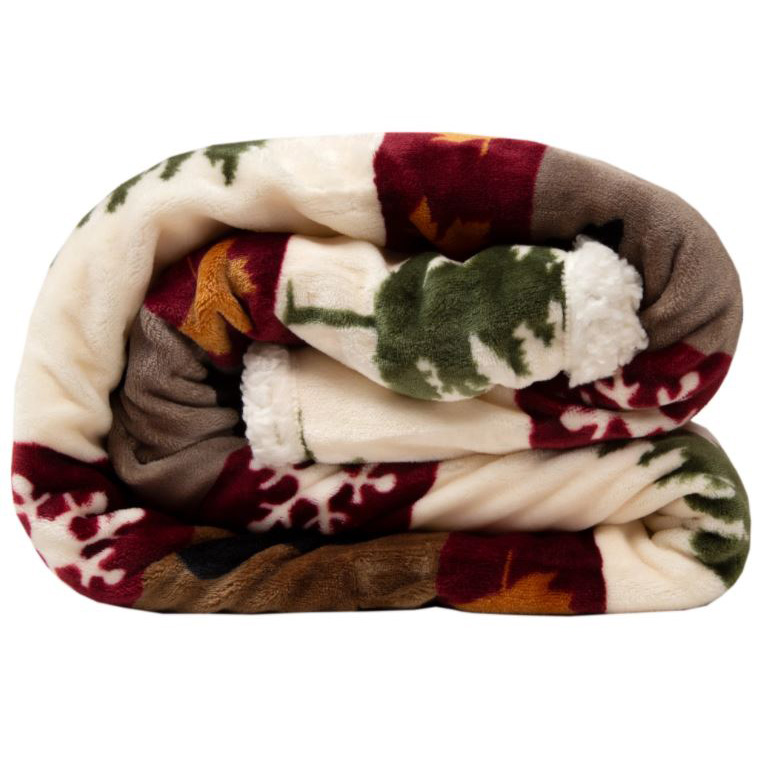 Carstens JP518 Plush Throw, 68 in L, 54 in W, Polyester, Assorted - 2