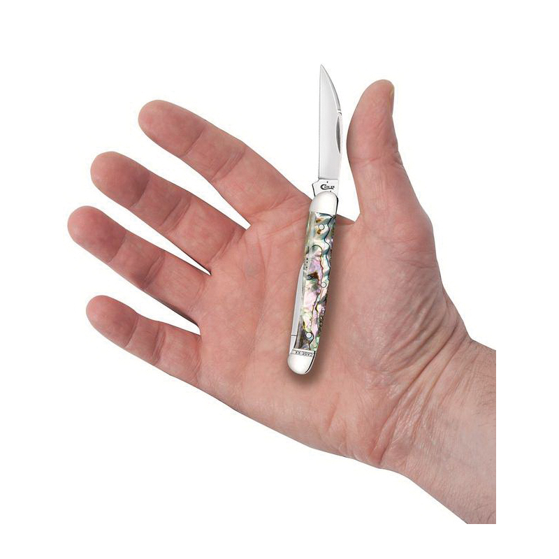 Case XX 12013 Mini Copperhead Folding Knife, 2.3, 1.6 in L Blade, 82109W Stainless Steel Blade, 2-Blade, Smooth Handle