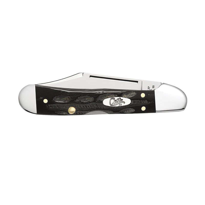 Case XX 65022 Mini Copperlock Folding Knife, 2.72 in L Blade, BH1749L Stainless Steel Blade, 1-Blade, Black Handle
