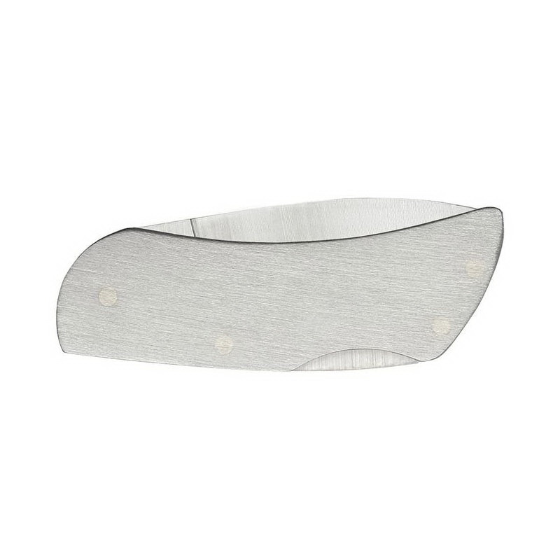 Case XX 07205 Executive Lockback Knife, 1.8 in L Blade, Stainless Steel Blade, Stainless Steel Handle