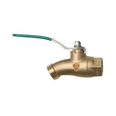 Arrowhead Brass QuickTurn 353BVLF Ball Valve Hose Bibb, 3/4 in Connection, FIP x Hose Thread, 125 psi Pressure