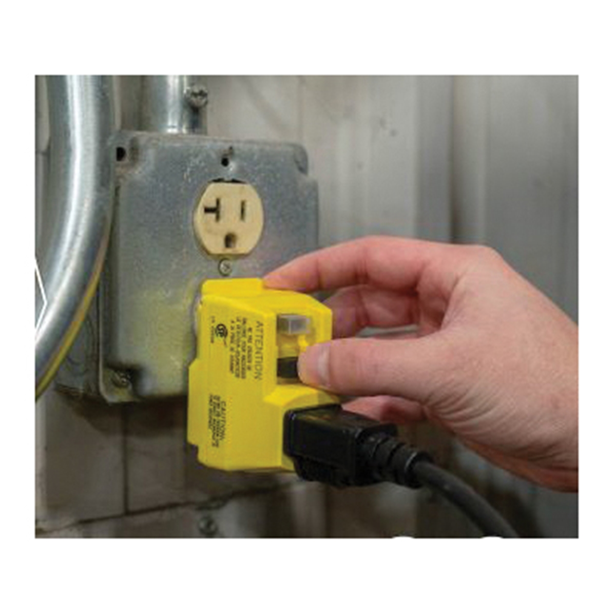 Adapter Plug In, Southwire, 2 -Pole, 15 A, 120 V, NEMA: NEMA 5-15P, 5-15R, Yellow - 5