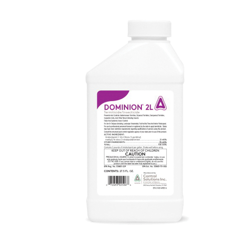 Dominion 2L 82002506 Termiticide/Insecticide, Liquid, Ornamentals, Pre and Post-Construction, Turf, 27.5 fl-oz