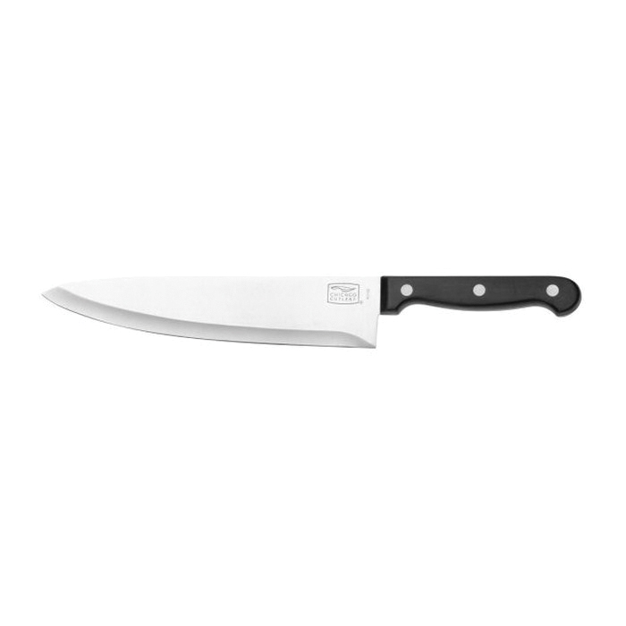 1092187 Essentials Chef's Knife, Stainless Steel Blade, Polymer Handle, Triple Rivet Blade
