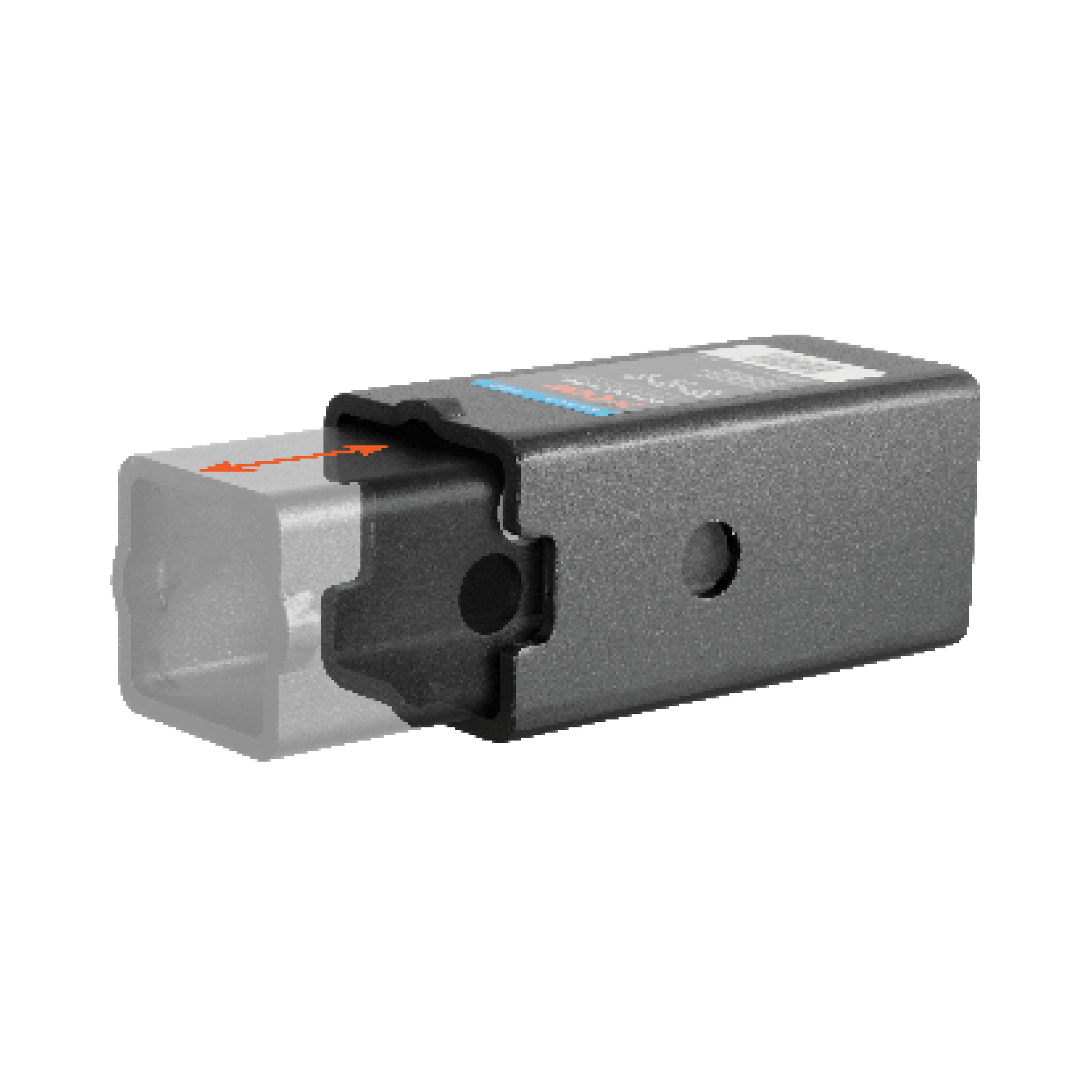 Curt 45408 Reducer Sleeve Set, Carbon Steel, Powder-Coated - 4