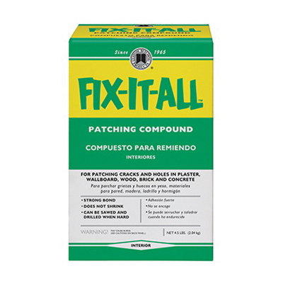 Custom DPFXL4-4 Patching Compound, Solid Powder, Characteristic, Off-White, 4.5 lb Box