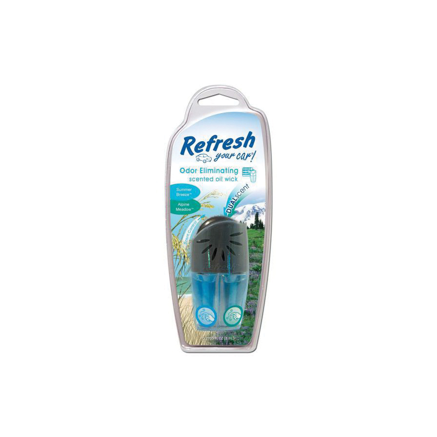 Refresh your car 09855Z Oil Wick Air Freshener, Cool Breeze, New Car