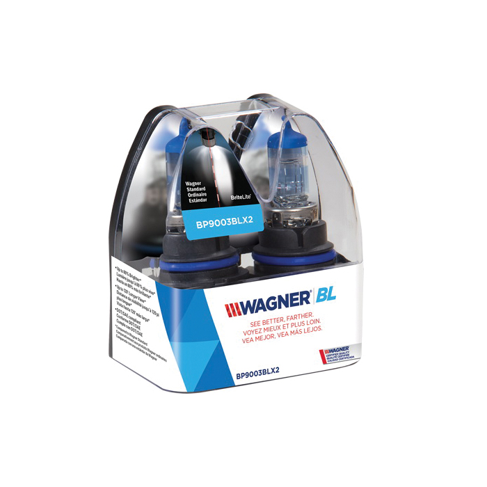 Wagner BP9003BLX Automotive Bulb, 119.43 Lumens Lumens, 12 V, 67 W, Halogen Lamp, P43t, White