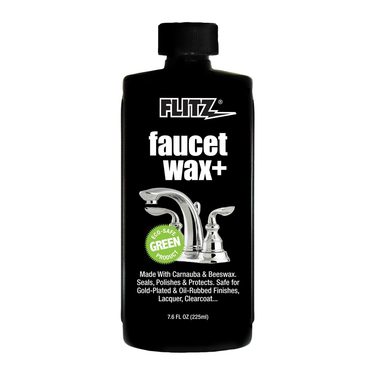 Flitz PW02685 Faucet Wax Plus Polish, 7.6 oz, Bottle