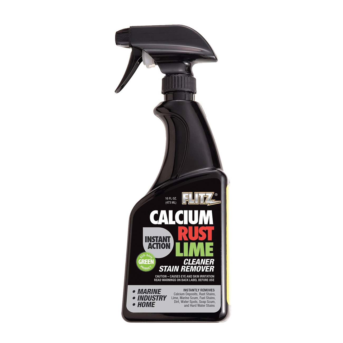 Flitz CR01606 Calcium/Lime/Rust Cleaner, 16 oz, Liquid, Yellow