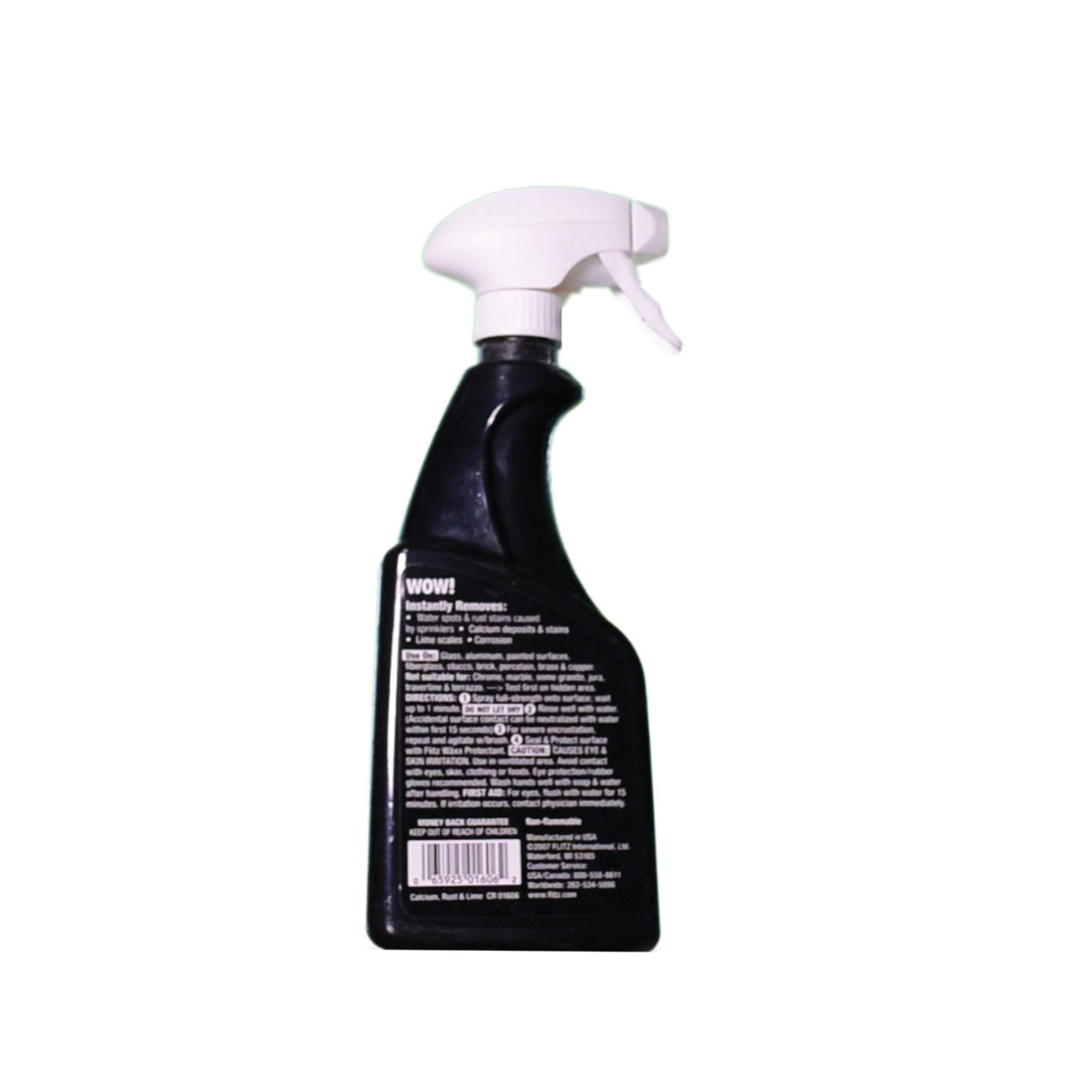 Flitz CR01606 Calcium/Lime/Rust Cleaner, 16 oz, Liquid, Yellow