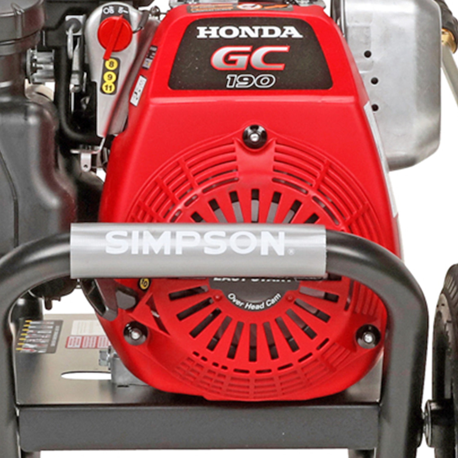 Simpson MegaShot MS31025HT Pressure Washer, Gas, Honda GC190 Engine, 190 cc Engine Displacement, Axial Cam Pump