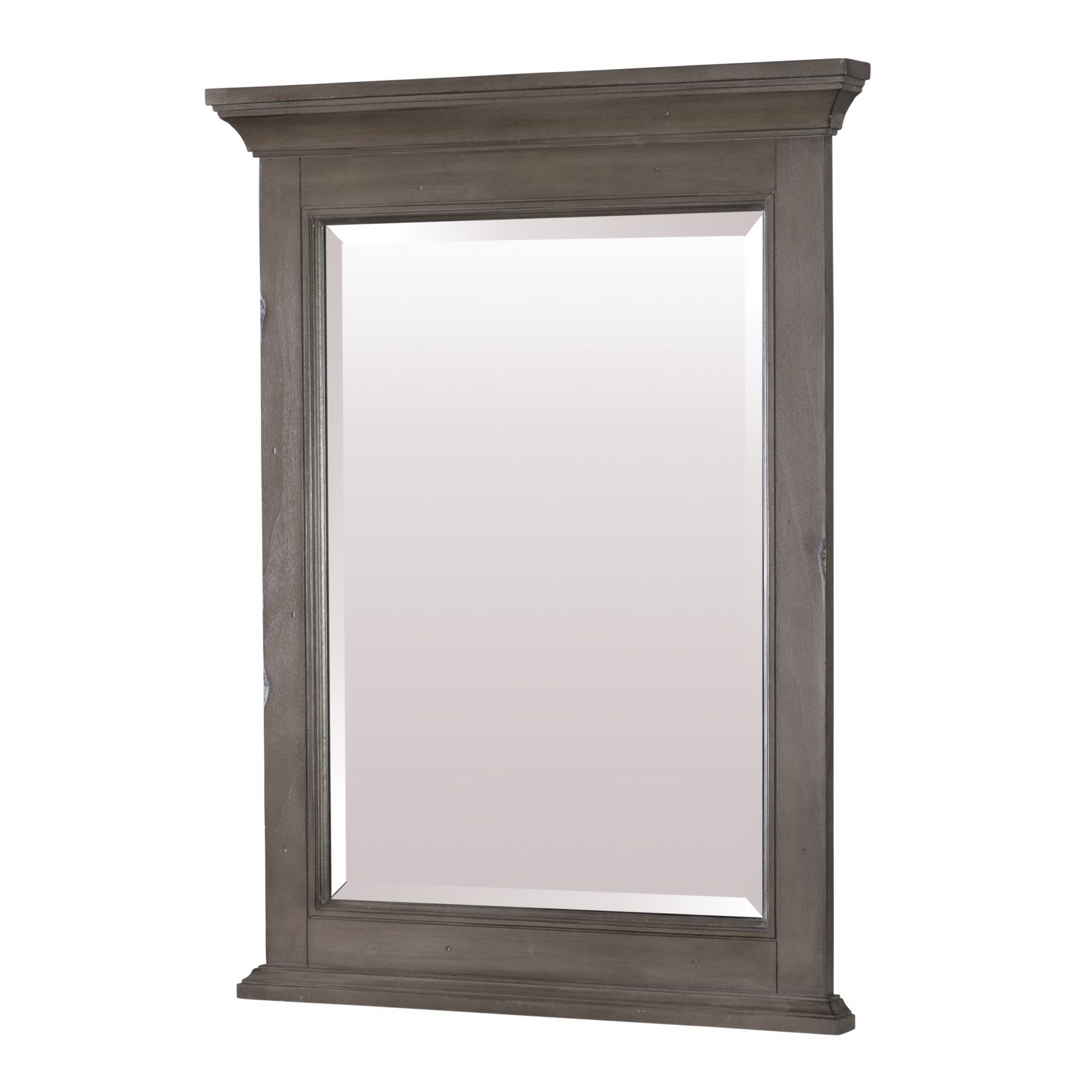 Brantley Series BAGM2432 Framed Mirror, Rectangular, 24 in W, 32 in H, Wood Frame, Wall Mounting