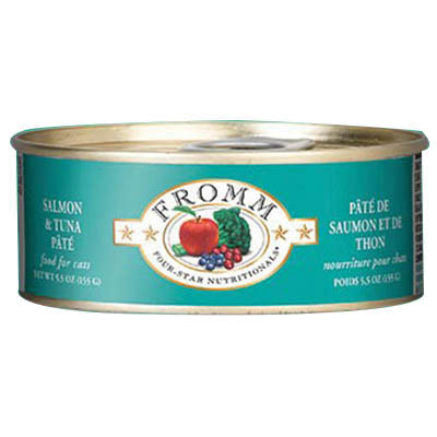 Fromm Four-Star Nutritionals 7111247 Cat Food, Salmon, Tuna, 5.5 oz, Can - 1