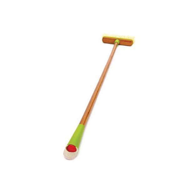 Full Circle FC14601 Clean Sweep Broom, Plastic Bristle, 52.8 in L, Bamboo Handle - 4
