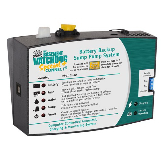 Basement Watchdog BWSP Back-Up Sump System, 2600 gph