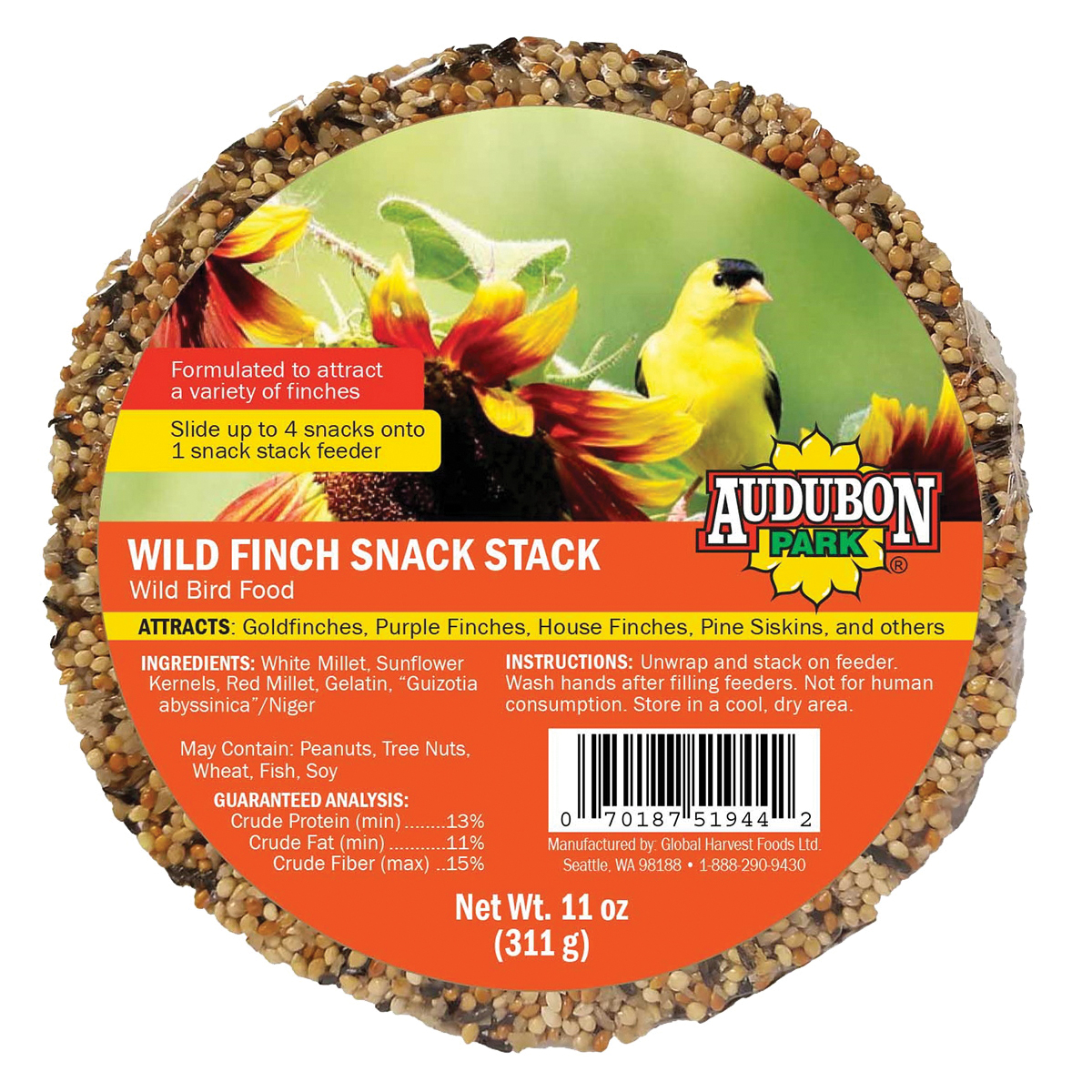 13140 Wild Finch Snack Stack 11 oz