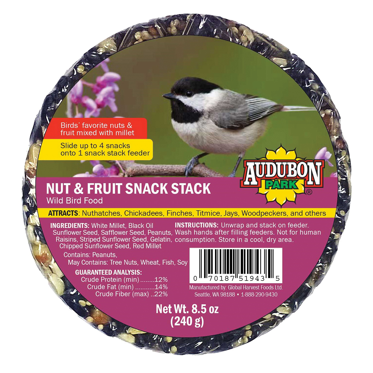 13142 Nut & Fruit Snack Stack, 8.5 oz
