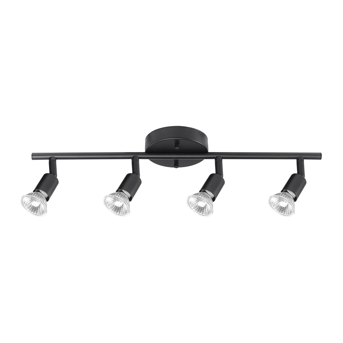 globe Payton Series 58932 Standard Linear Track Lighting Kit, 120 V, 200 W, 4-Lamp, LED Lamp, Steel Track