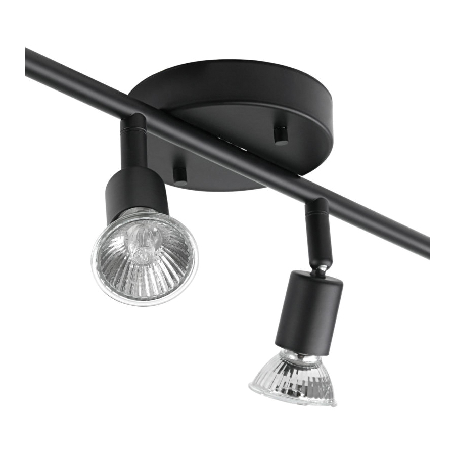 globe Payton Series 58932 Standard Linear Track Lighting Kit, 120 V, 200 W, 4-Lamp, LED Lamp, Steel Track