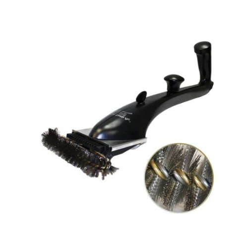 Grill Daddy Safety Clean GW005HT Pro Grill Brush, Brass/Stainless Steel Bristle, Plastic Handle, Ergonomic Handle