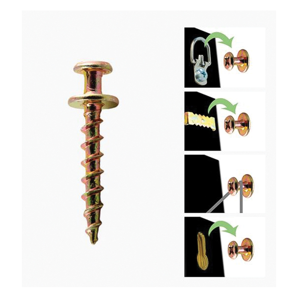 Bear Claw Hanger, Hangman, 100 lb, Gold - 2