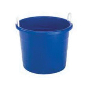 Tub, Homz, 17 gal Capacity, Plastic, Blue/White - 1