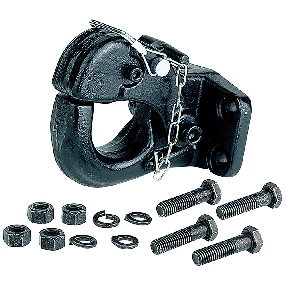 Reese Towpower 74119 Pintle Hook, 2-1/2 in Dia Eye, 30,000 lb Working Load, Steel, Powder-Coated
