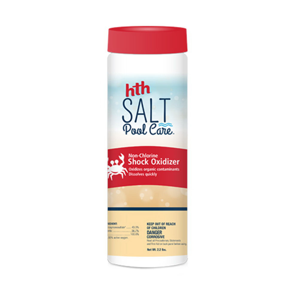 HTH Salt Pool Care 67001 Non-Chlorine Shock Oxidizer, 2.2 lb, Granular