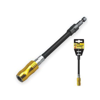 IVY Classic Mega-Magnetic Impact Plus 44768 Flexible Bit Holder, 1/4 in Shank, Hex Shank, Stainless Steel