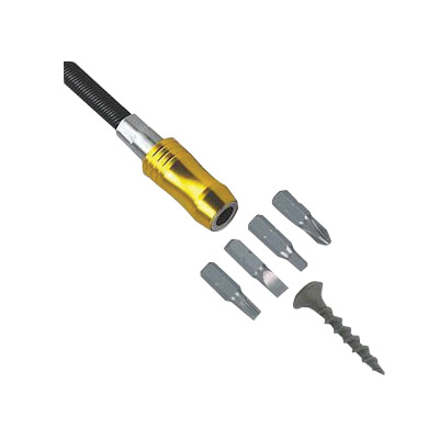IVY Classic Mega-Magnetic Impact Plus 44768 Flexible Bit Holder, 1/4 in Shank, Hex Shank, Stainless Steel