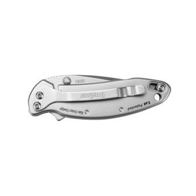Kershaw 1600 Chive Pocket Knife, 1.9 in L Blade, HCS Blade, 410 Stainless Steel Handle, 4.8 in OAL - 2