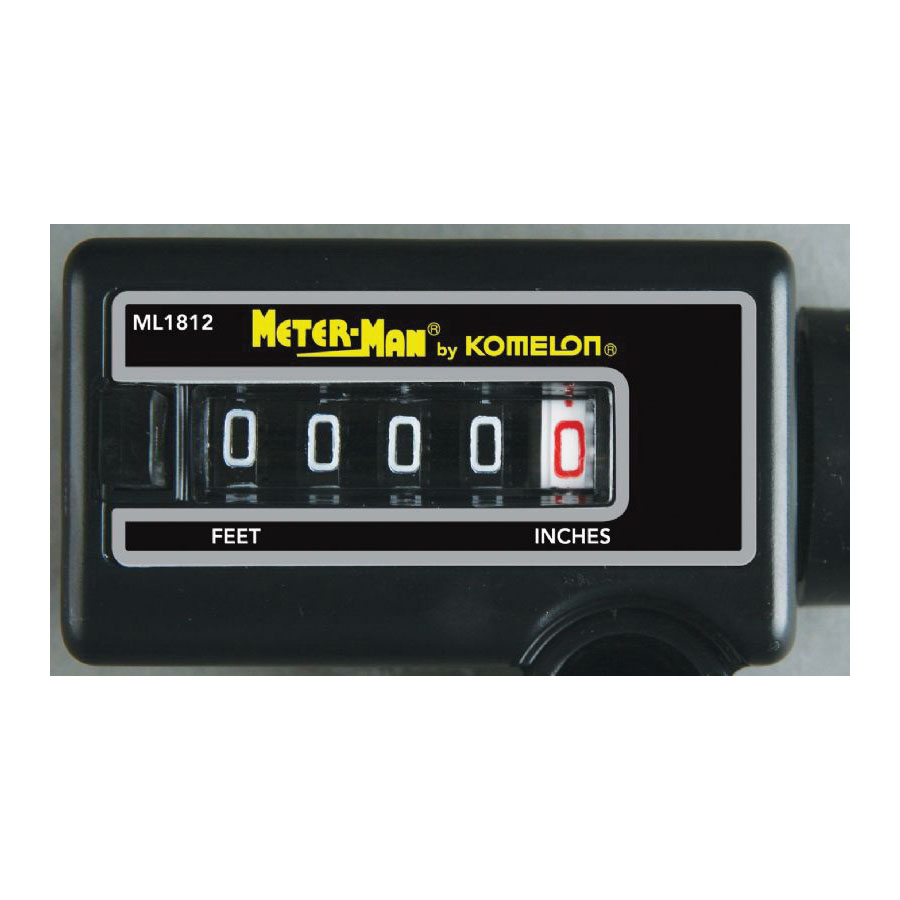 Measuring Wheel, Komelon, 10,000 ft, 6 in Wheel, Yellow Case - 2