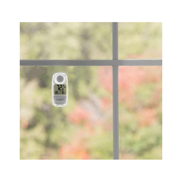 La Crosse 306-318 Solar Thermometer, Solar, 1.5 V Battery, Digital, -13 to 139.1 deg F, White
