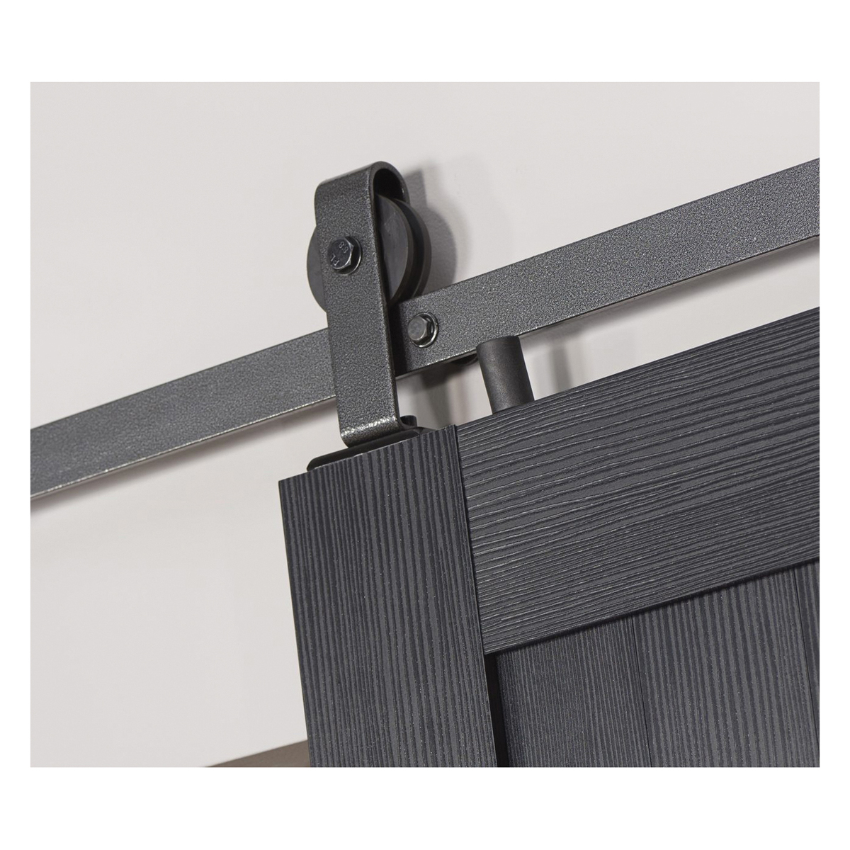 LTL Millbrooke MLB3684HKD Series Barn Door, White, Interior, 36 in W x 84 in H W x H, 1-Panel, PVC, Left, Right