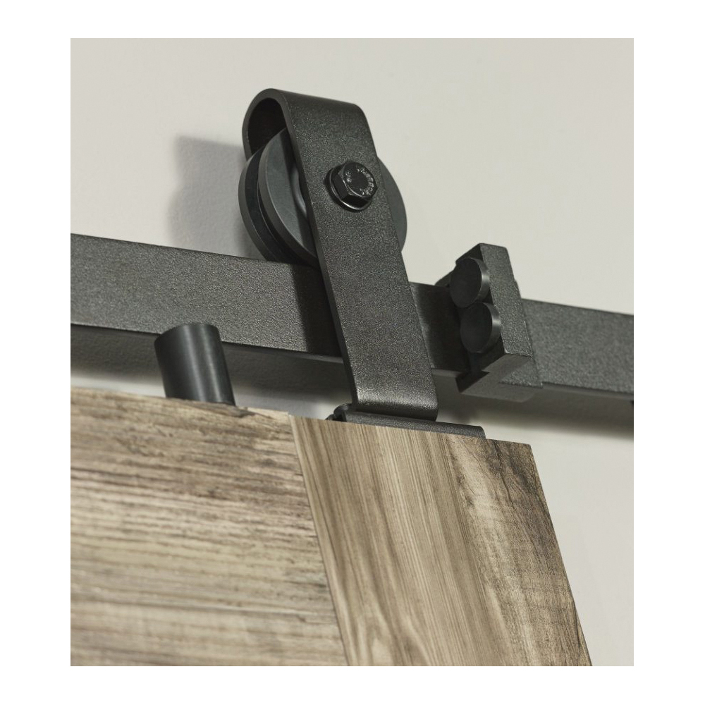 LTL Millbrooke MLB3684HKD Series Barn Door, White, Interior, 36 in W x 84 in H W x H, 1-Panel, PVC, Left, Right
