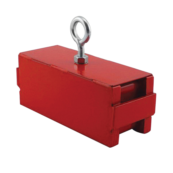 Magnet Source 07209 Square Holding and Retrieving Magnet, 1 in Dia, 5 in L, 2 in W, 2 in H, Welded Steel