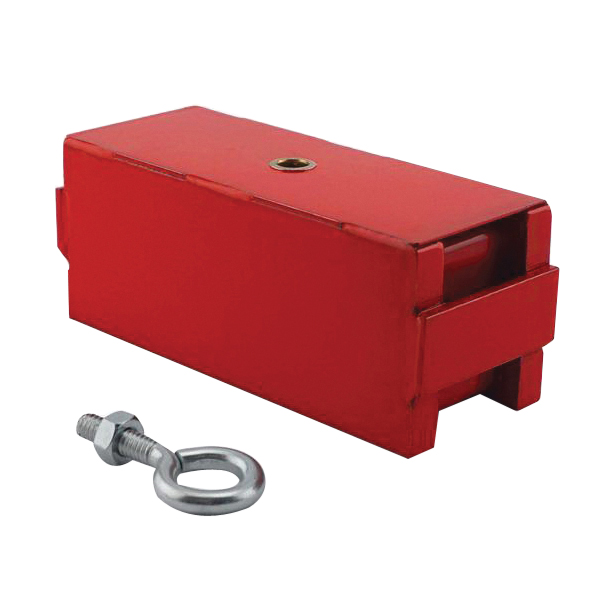 Magnet Source 07209 Square Holding and Retrieving Magnet, 1 in Dia, 5 in L, 2 in W, 2 in H, Welded Steel