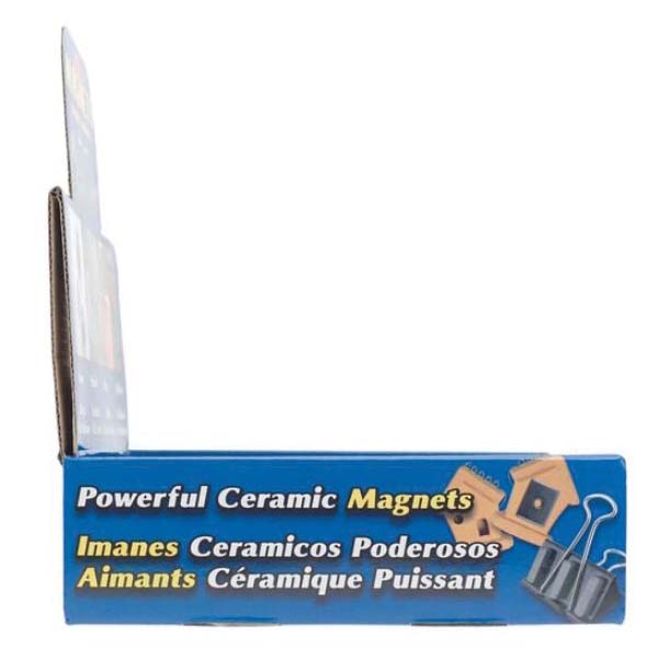 Magnet Source MDCB40CB3 Block Magnet Counter Display, Ceramic, Charcoal Gray, 7-1/4 in L, 7-1/4 in W, 8-1/8 in H - 2