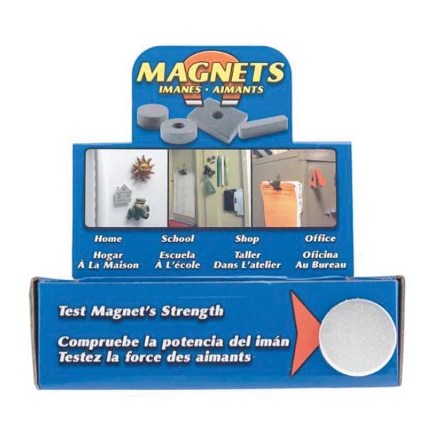 Magnet Source MDCB40CB3 Block Magnet Counter Display, Ceramic, Charcoal Gray, 7-1/4 in L, 7-1/4 in W, 8-1/8 in H - 5