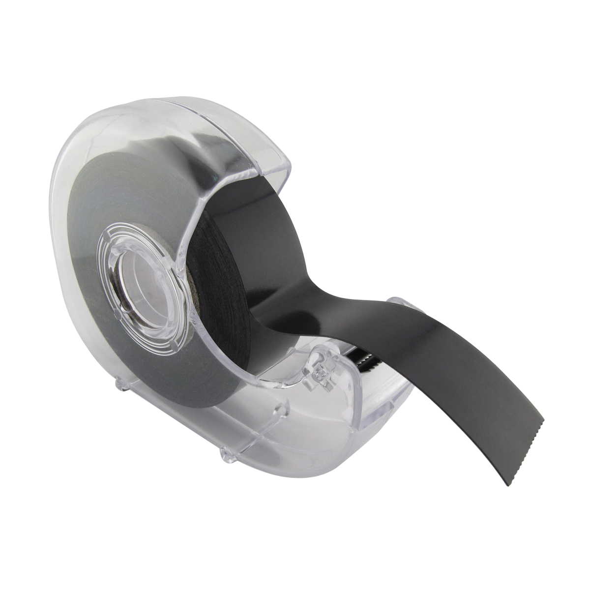 Magnet Source 07076 Magnetic Tape Dispenser, 3/4 in Max Tape W, Black/Clear