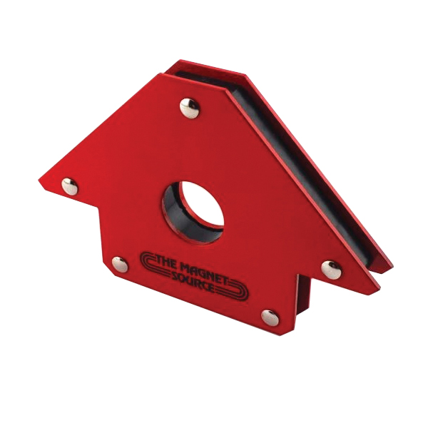 Magnet Source WMA50 Magnetic Welding Angle Arrow, 50 lb Max Pull Capacity, Steel, Red, 45, 95, 135 deg Angle - 2